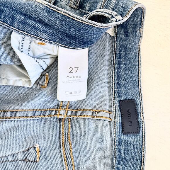 Mother The Hustler Ankle Fray Jeans in Big Sky Size 27 Medium Wash - Picture 10 of 10